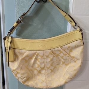 Yellow Coach Handbag